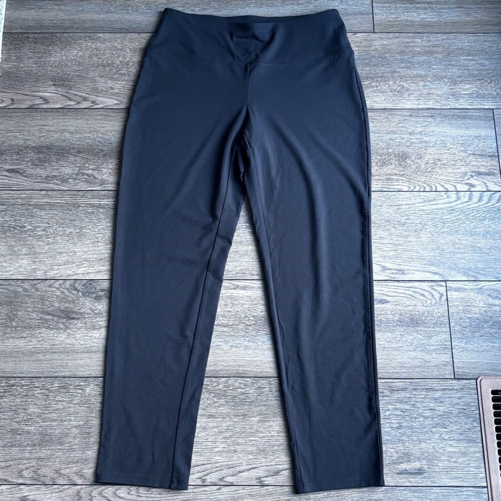 J. Jill Wearever Collection Smooth Fit Slim Leg Knit Pull On Pants Gray Sz S